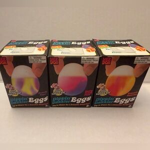 Needoh Dippin’ Dazzler Eggs set of 3 NWT